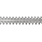 935 Argentium Silver Bezel wire, Gallery wire, Gallery ribbon, Gallery pattern, Jewelry making, Silver wire, Silver - 4 inch (10 cm)