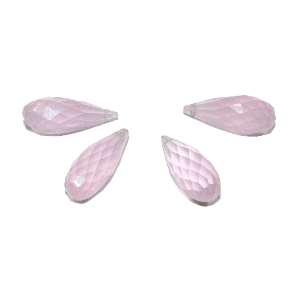 Natural rose quartz Teardrop faceted Beads size 13x8 mm, Tanzanite Gemstone, Jewelry making, Natural Gemstone Teardrop beads - 1 piece