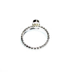925 sterling silver twisted blank ring with oval bezel cup 7x9mm size 4 - 11, bezel cup, base ring, Jewelry making, Setting - 1 piece