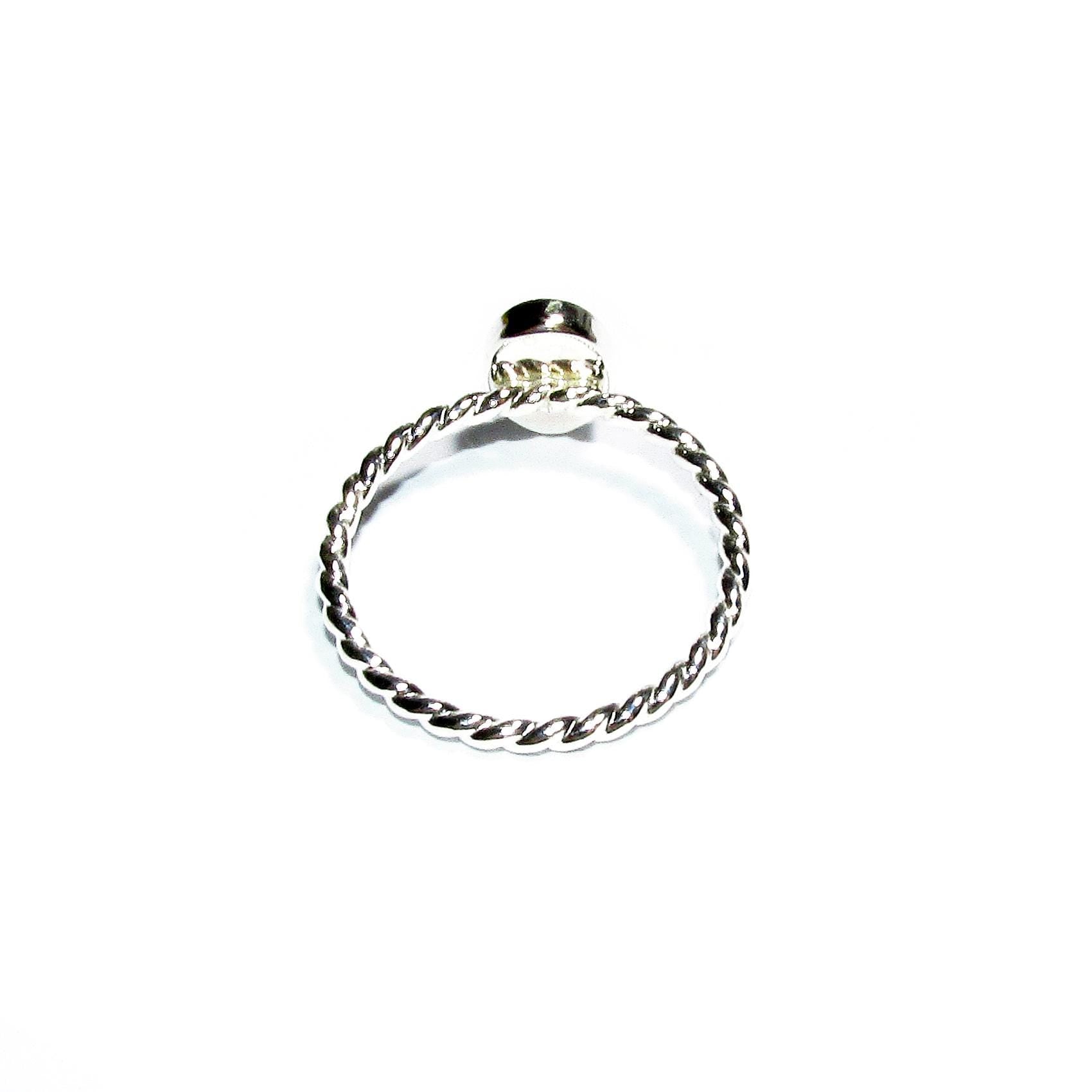 925 sterling silver twisted blank ring with oval bezel cup 7x9mm size 4 - 11, bezel cup, base ring, Jewelry making, Setting - 1 piece