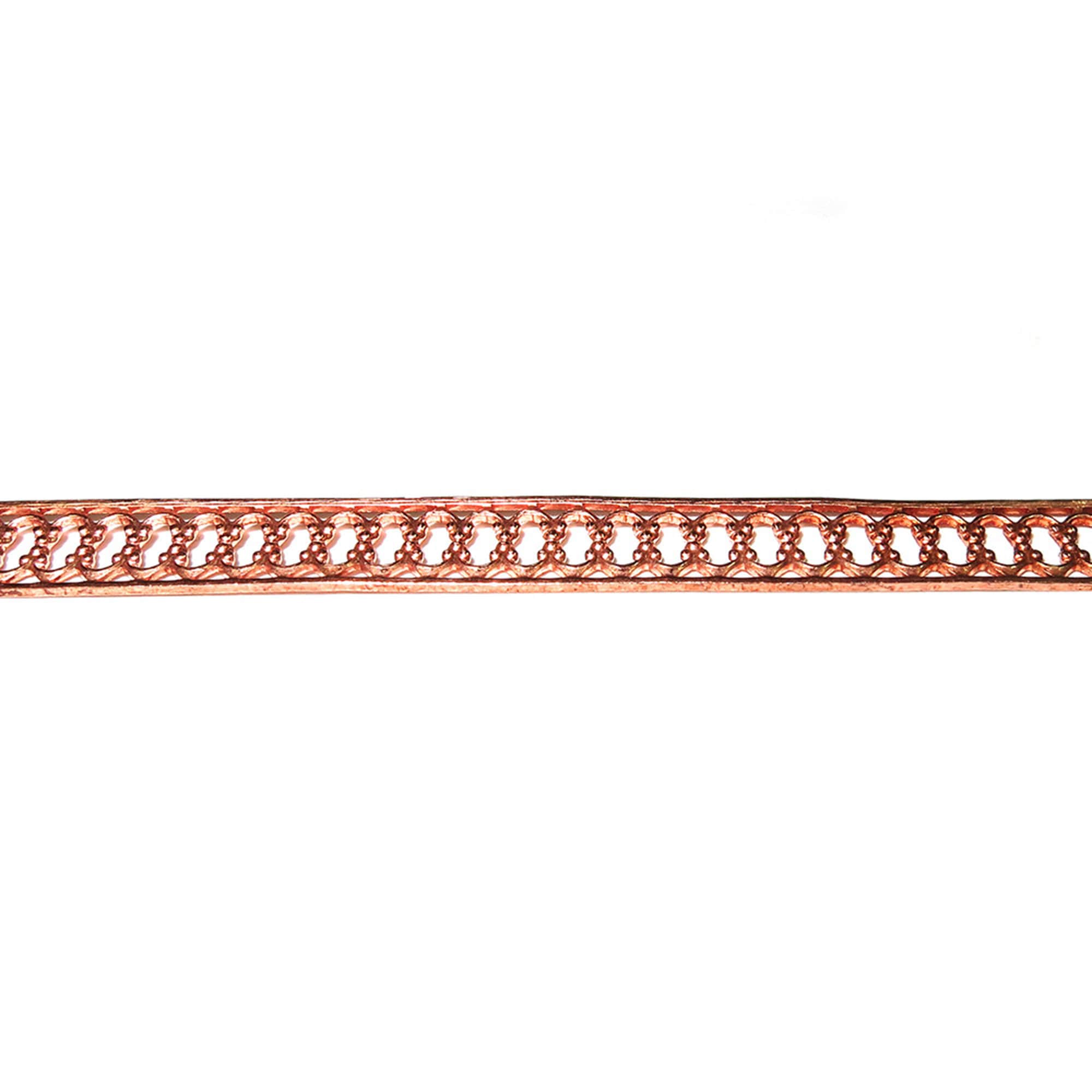 Natural Copper Bezel wire, Gallery wire, Gallery ribbon, Gallery pattern, Natural Copper, Setting, Wire, Jewelry making  - 4 inch (10 cm)