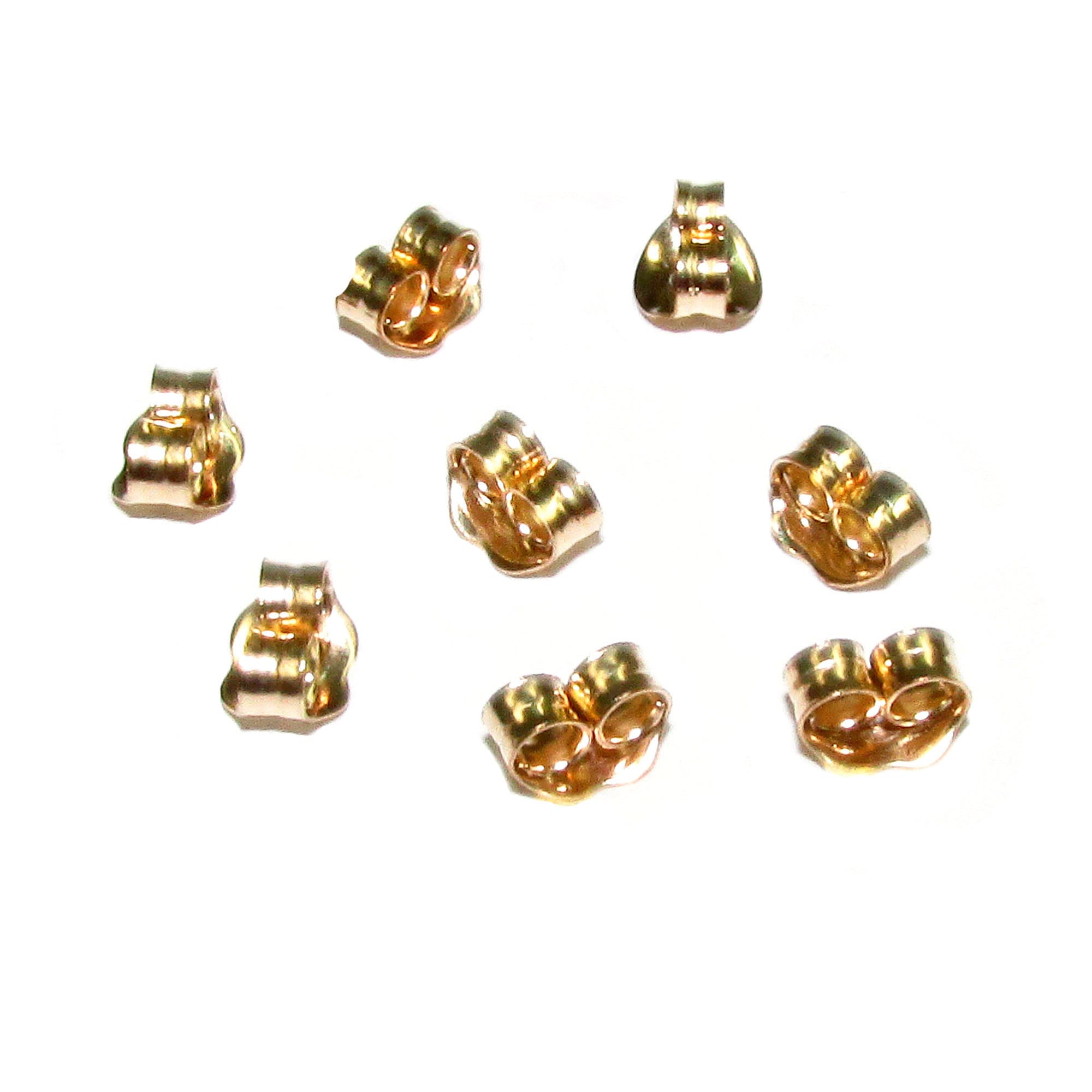 10 pcs (5 pair) 14K Gold Filled Friction Ear Nuts, Butterfly Earring Backs, Earring components, Jewelry making, Yellow gold filled