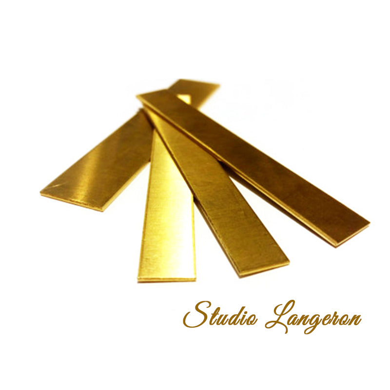 14K Solid gold sheets Thickness 0.2-1.2 mm size 70x2.5, 70x5.0 mm - 1 piece