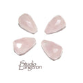 Natural Rose quartz Teardrop faceted Beads size 14x9 mm, Rose quartz beads, Half Drilled Beads, Jewelry making - 1 piece