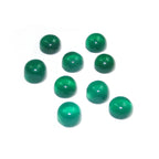 4 mm Green Chalcedony Cabochon, Natural Gemstone, Calibrated Size, Green Chalcedony, Gemstone Round, cabochon, Jewelry making - 1 piece