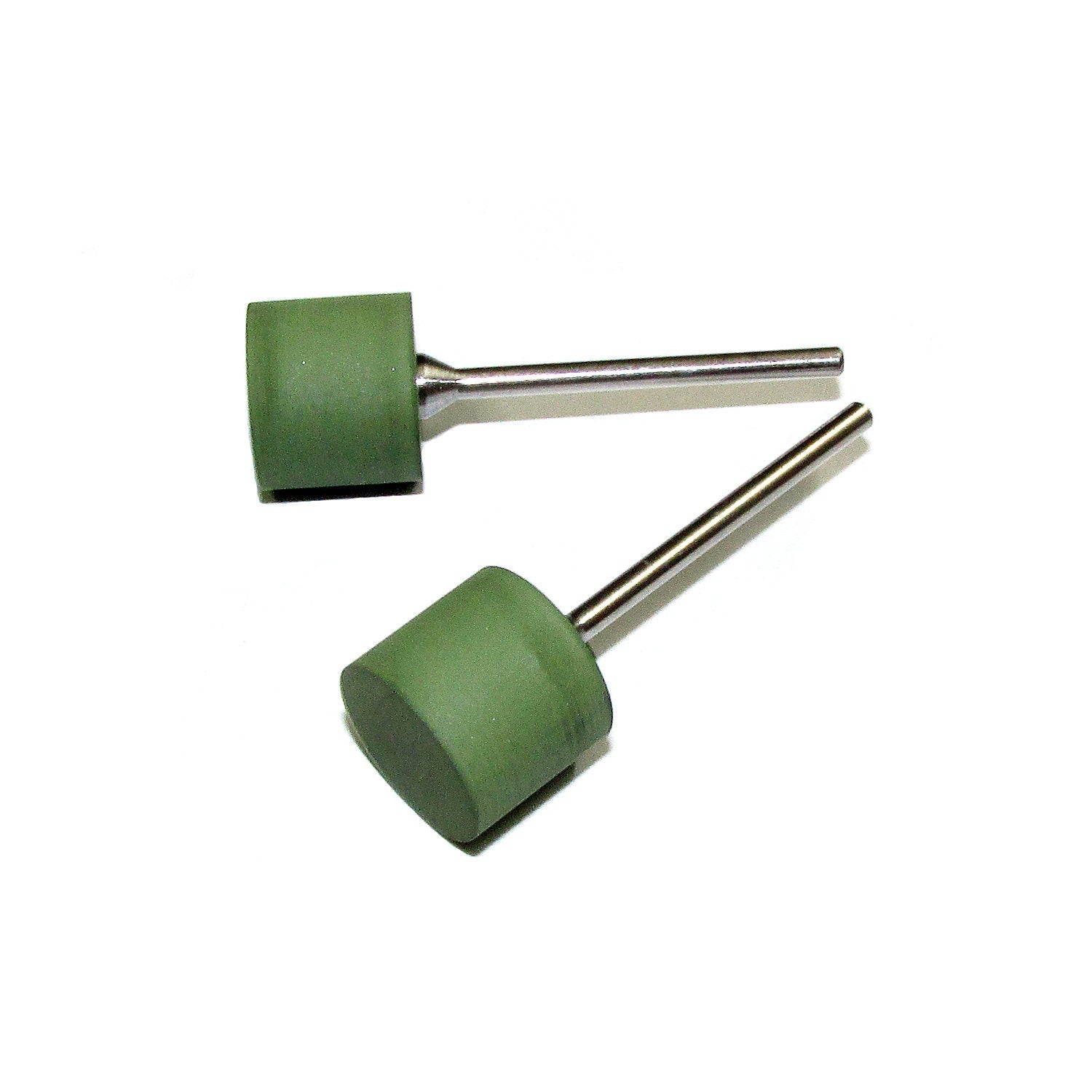 Green Rubber Silicone Cylinder Polishers, Jewelry tools, Coarse grit, Jewelry making - 1 piece