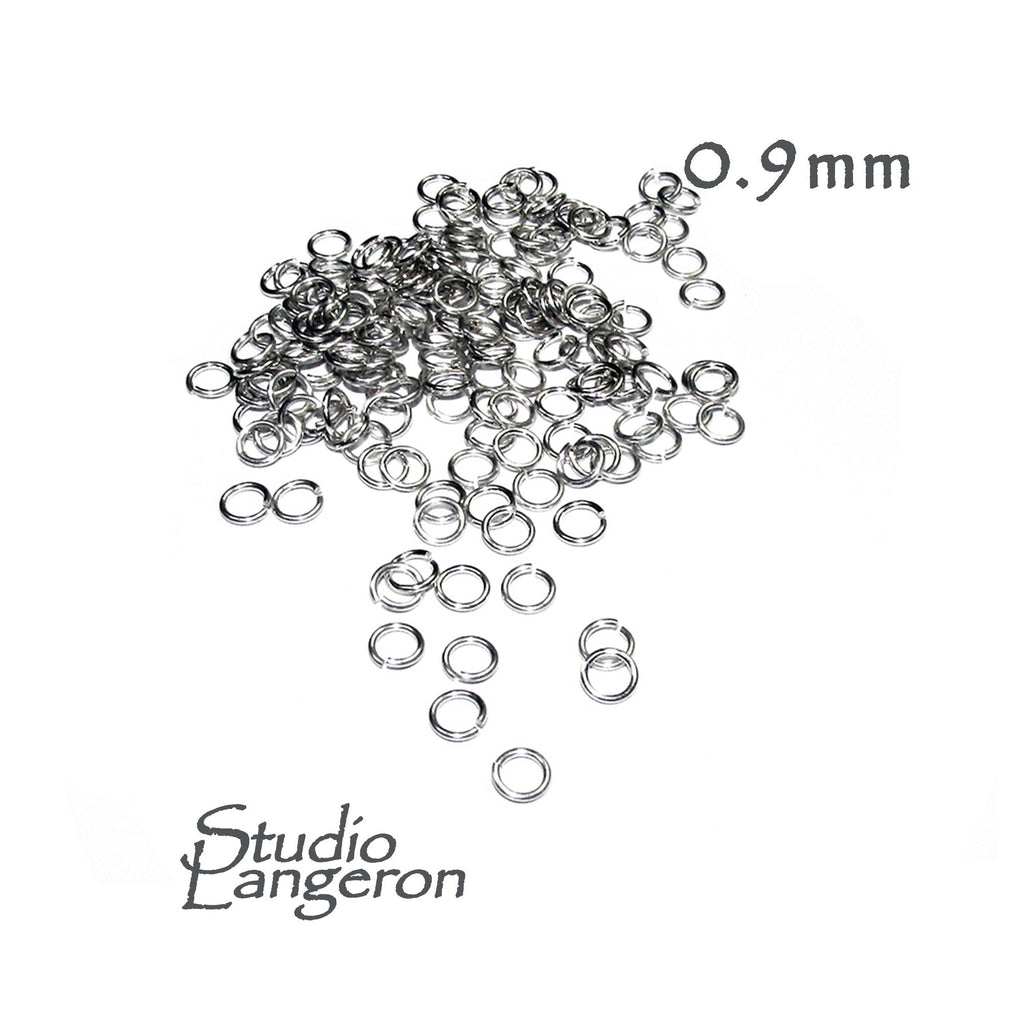 10 pcs 925 Sterling Silver Open Jump Rings 0.9 mm (19GA) Inside Diameter 2.0, 2.5, 3.5, 4.0, 5.0 mm, Open jump rings, Jewelry making