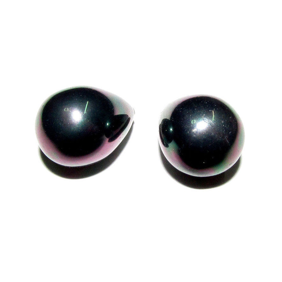 Natural Sea shell pearl Teardrop half drilled Beads size 12x8 mm, Natural shell pearl Matching, Half Drilled Beads, Jewelry making - 1 piece