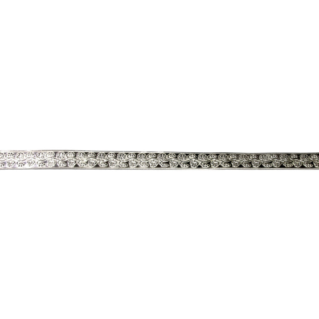 935 Argentium Silver Bezel wire, Gallery wire, Gallery ribbon, Gallery pattern, Jewelry making, Setting, Silver wire - 4 inch (10 cm)