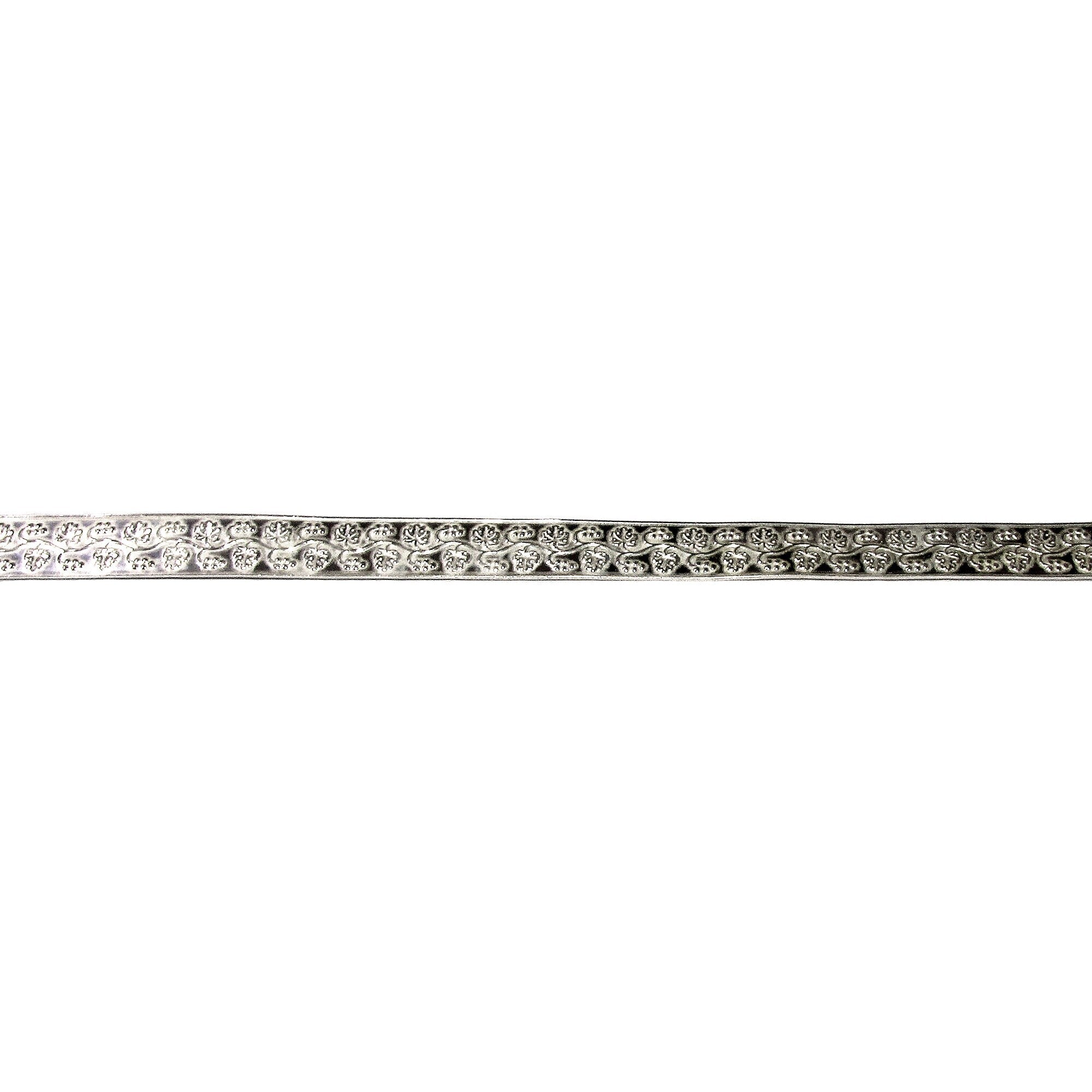 935 Argentium Silver Bezel wire, Gallery wire, Gallery ribbon, Gallery pattern, Jewelry making, Setting, Silver wire - 4 inch (10 cm)
