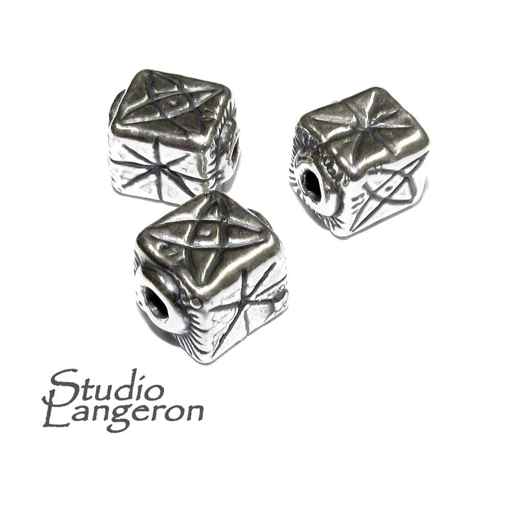 925 sterling silver handmade beads BS09, Jewelry making, silver beads, beads, handmade beads, decorative beads, Original beads - 1 piece