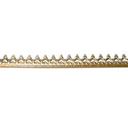 14K Yellow Gold Filled Gallery Wire, Bezel Setting, Jewelry Making (4 inch/10 cm)