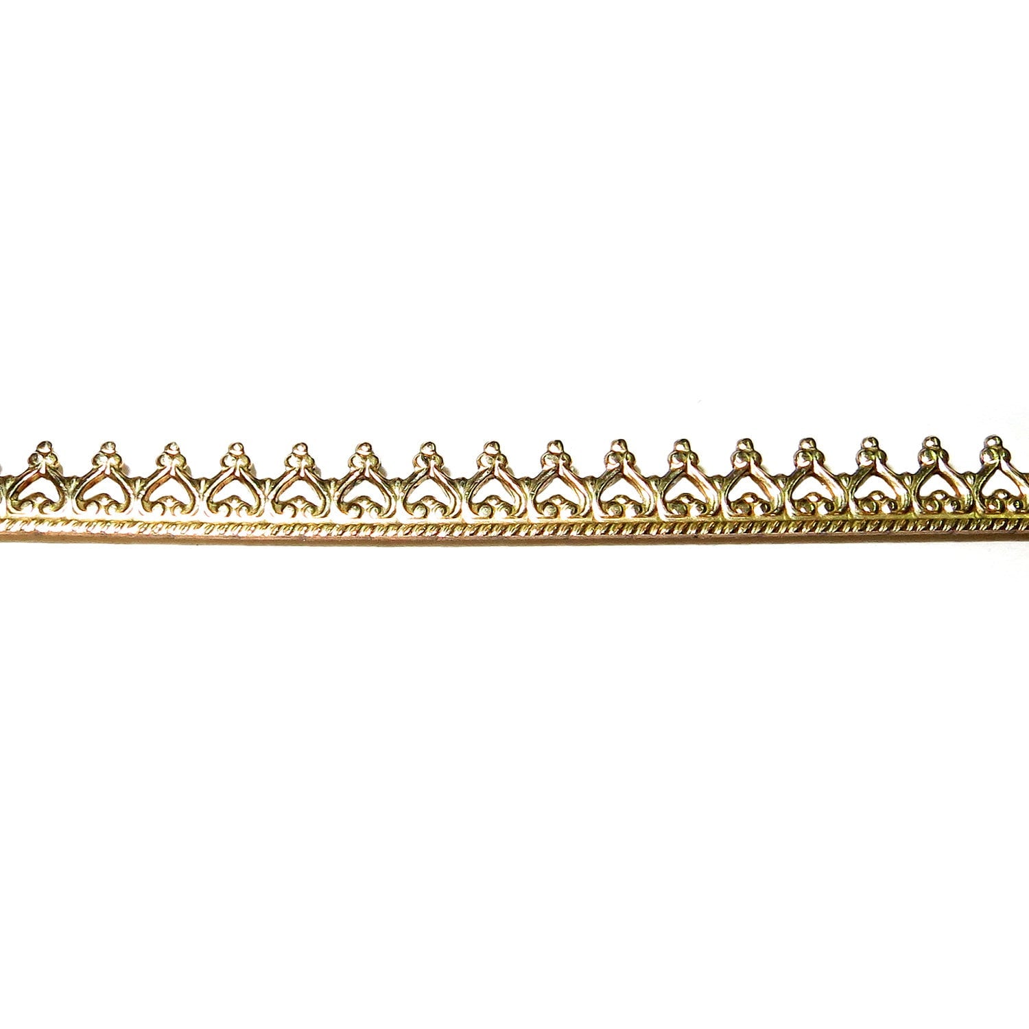 14K Yellow Gold Filled Gallery Wire, Bezel Setting, Jewelry Making (4 inch/10 cm)