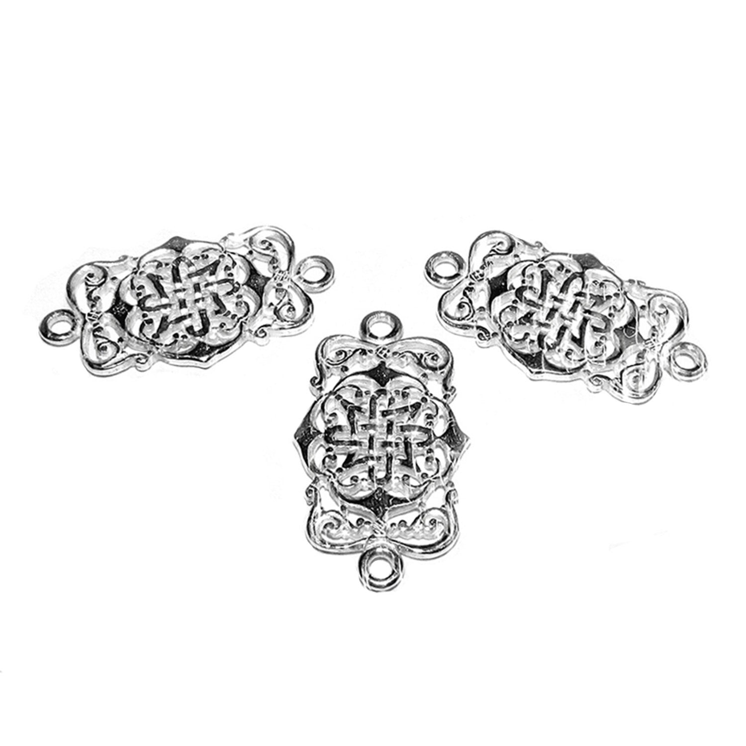 925 Sterling silver link connector size 25x14 mm, Silver link component, Jewelry making, Silver 925, Connector, Jewelry connector - 1 piece