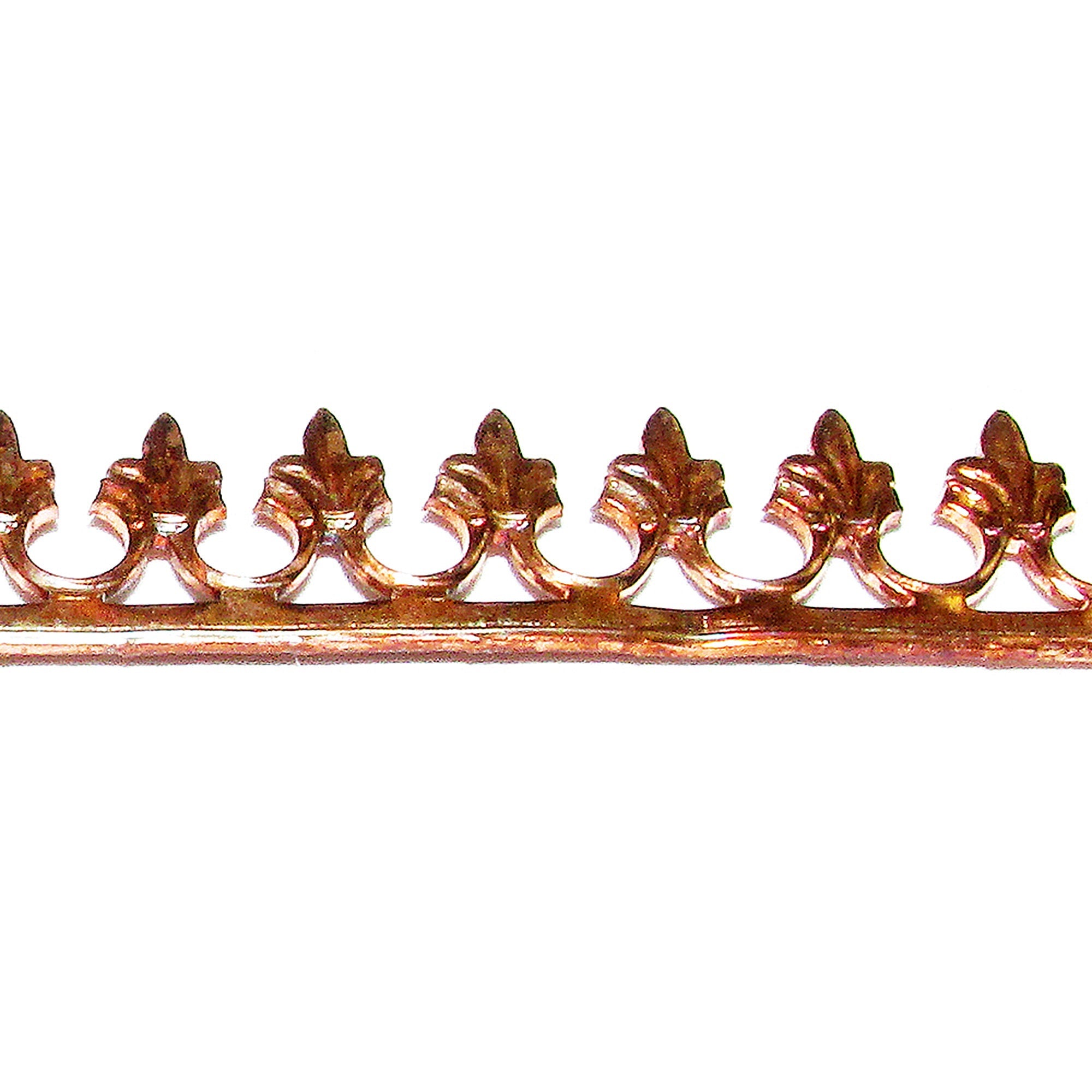 Natural Copper Bezel wire, Gallery wire, Gallery ribbon, Gallery pattern, Setting, Jewelry making, Copper wire  - 4 inch (10 cm)