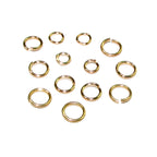 14K Solid gold Open jump ring size 0.5x2.5, 0.6x2, 0.6x3, 0.6x4, 0.6x4.5, 0.8x2.5mm, Jump ring, Open ring, Jewelry making - 1 piece