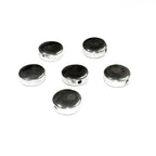 925 Sterling silver Round flat beads size 7.0x2.7 mm, Flat beads, Beads for bracelets, 925 Silver beads, Jewelry making, Beads - 1 piece
