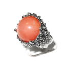Statement moonstone ring 925 sterling silver size 8 1/2, Handmade ring, single copy, 925 sterling silver, Natural Gray moonstone, gemstone