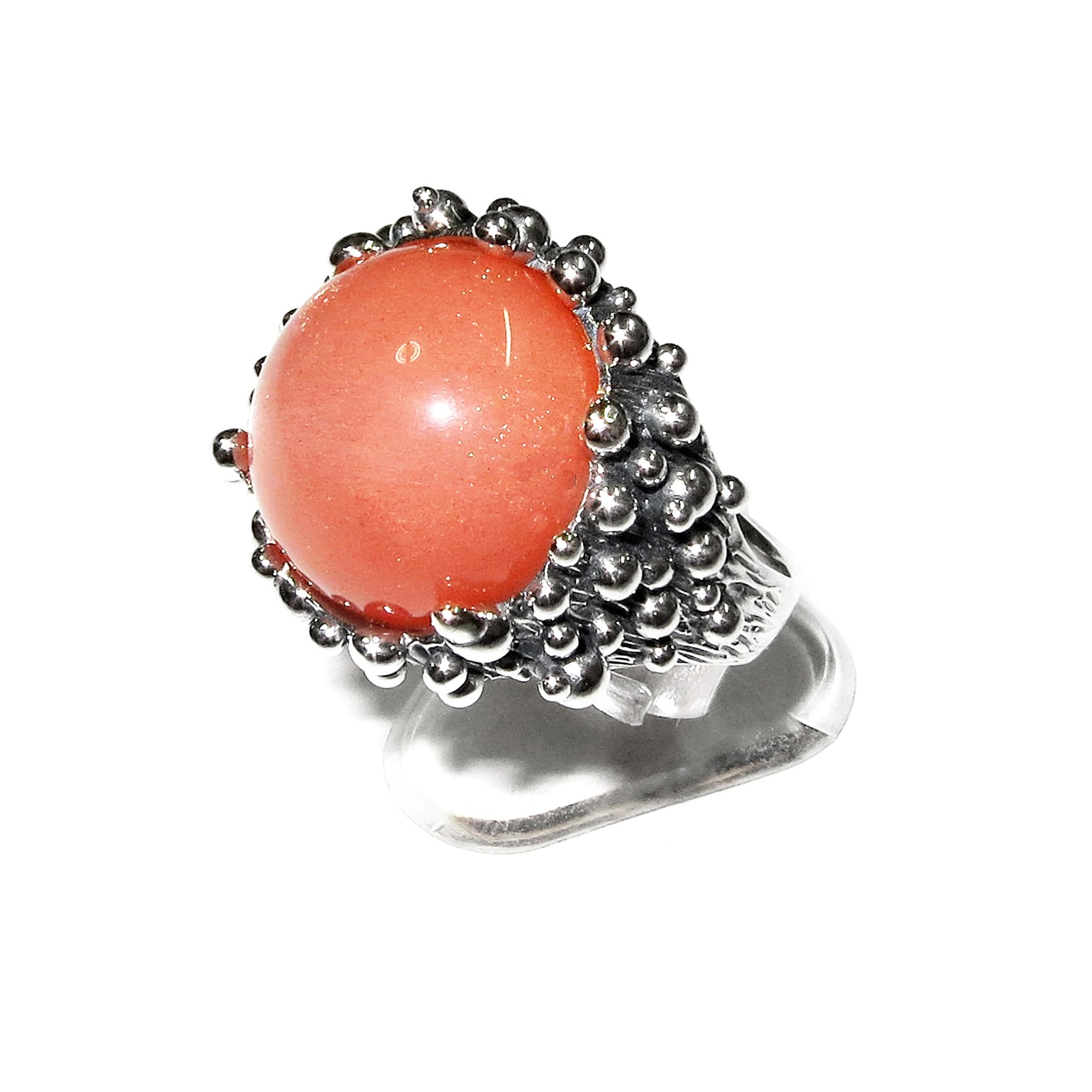 Statement moonstone ring 925 sterling silver size 8 1/2, Handmade ring, single copy, 925 sterling silver, Natural Gray moonstone, gemstone