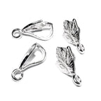 925 Sterling silver decorative Pendant Bails with loop, Silver Bail, Jewelry making, Bail finding, bail for pendant - 1 piece