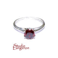 Garnet ring 925 sterling silver size 5 1/2, handmade ring, single copy, sterling silver, Garnet, 925 silver ring, gemstone, Gift ring