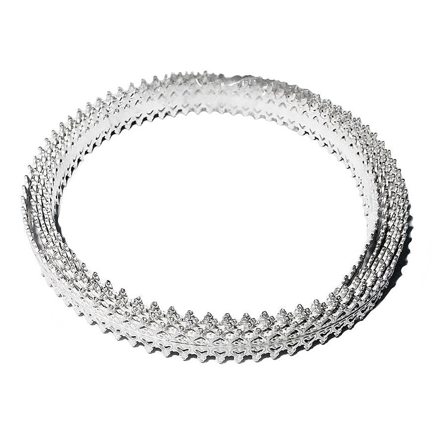 935 Argentium Silver Bezel wire, Gallery wire, Gallery ribbon, Gallery pattern, Jewelry making, Silver wire, Silver - 4 inch (10 cm)
