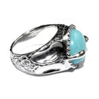 Amazonite ring 925 sterling silver size 6, Handmade ring, single copy, sterling silver, Amazonite, silver ring, gemstone, ring, Turquoise