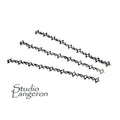 999 Fine silver Casted Bezel wire size 6.5x0.5 cm (2.4 inch), Gallery wire, Setting silver, Gallery pattern, Jewelry making - 1 piece