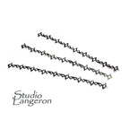 999 Fine silver Casted Bezel wire size 6.5x0.5 cm (2.4 inch), Gallery wire, Setting silver, Gallery pattern, Jewelry making - 1 piece