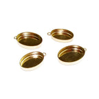 14K Yellow gold filled Oval Bezel Cup size 4x6 - 18x25 mm, Oval Bezel cup, Jewelry making, Setting, Gold Filled bezel cup - 1 piece