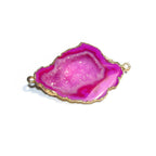SALE!  Agate druse connector size 35x26mm, Natural agate, Natural Gemstone, Jewelry making - 1 piece