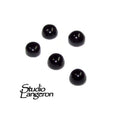 3 mm Black onyx Cabochon Natural Gemstone Calibrated Size, Black onyx Gemstone, Natural gemstone, Round cabochon, Jewelry making - 1 piece