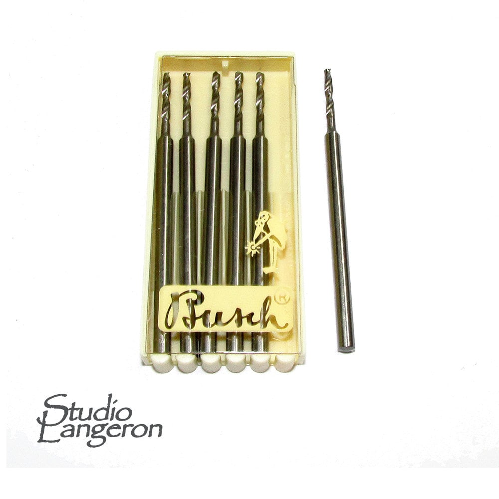 Busch Twist Drills 2.35mm shank Pack of 6 size 005 - 023, Jewelry drills, Busch drills, Tools Jewelry, Jewelry making - 1 pack (6 pieces)