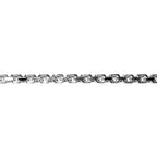 1.8 mm Sterling Silver Diamond Cut Drawn Oval Cable Chain, shiny chain, silver chain, sterling silver chain, Jewelry making - 1 Ft (30 cm)