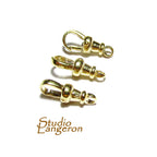 1 piece 14K Yellow solid Gold Albert clasp 13mm Fixed Top Closed loop, Albert clasp, 14K Solid gold, Jewelry making