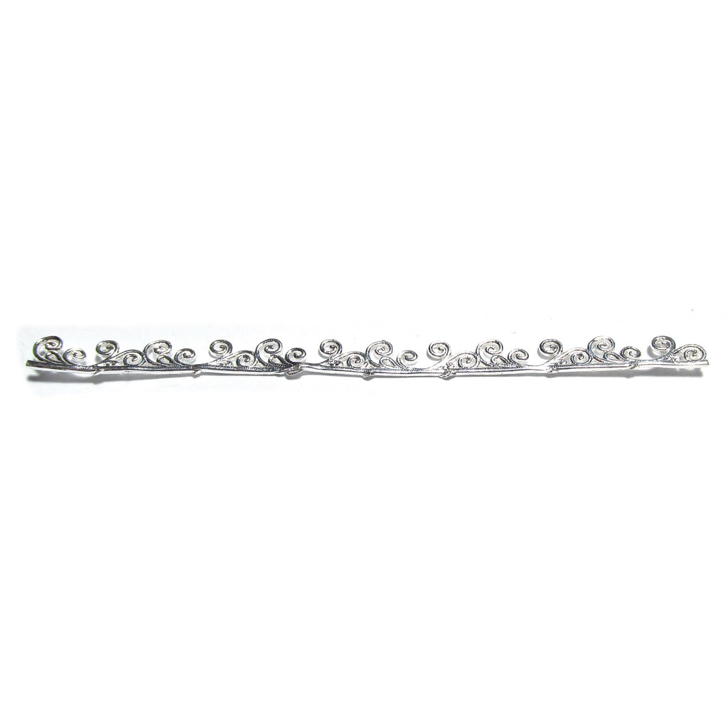 999 Fine silver Casted Bezel wire size 7.4x0.62 cm (2.9 inch), Gallery wire, Setting silver, Gallery pattern, Jewelry making - 1 piece