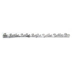 999 Fine silver Casted Bezel wire size 7.4x0.62 cm (2.9 inch), Gallery wire, Setting silver, Gallery pattern, Jewelry making - 1 piece