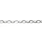 5.0 mm 925 Sterling Silver oval cable chain, silver chain, 925 silver chain, silver chain oval, Jewelry making, Oval chain - 1 Ft (30 cm)