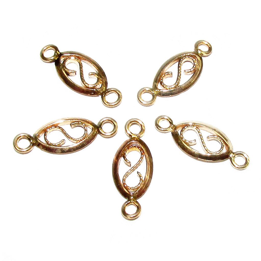 14K Gold filled small connector size 10.0x5.5 mm, gold filled link connector, Jewelry making, Gold filled, Link Connector - 1 piece