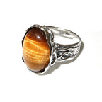 Statement Agate ring 925 sterling silver size 7 1/2, handmade ring, Brazilian Agate, single copy, Agate silver ring, gemstone - 1 piece