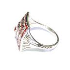 Garnet ring 925 sterling silver size 7, Handmade ring, single copy, sterling silver, Garnet, silver ring, gemstone, Garnet ring