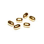 14K solid gold seamless oval beads size 3.0x5.0 mm, solid gold beads, oval beads, Jewelry making, 14K solid gold, Gold beads - 1 piece