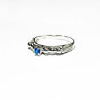 Blue topaz ring 925 sterling silver size 7 1/2, Handmade ring, single copy, sterling silver, Blue topaz ring, silver ring, gemstone