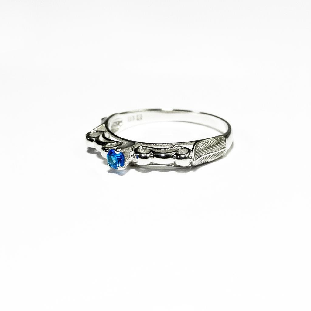 Blue topaz ring 925 sterling silver size 7 1/2, Handmade ring, single copy, sterling silver, Blue topaz ring, silver ring, gemstone