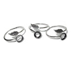 925 sterling silver open blank ring with bezel cup 6 mm, silver ring, base ring, Jewelry making, ring mounting, sterling silver - 1 piece