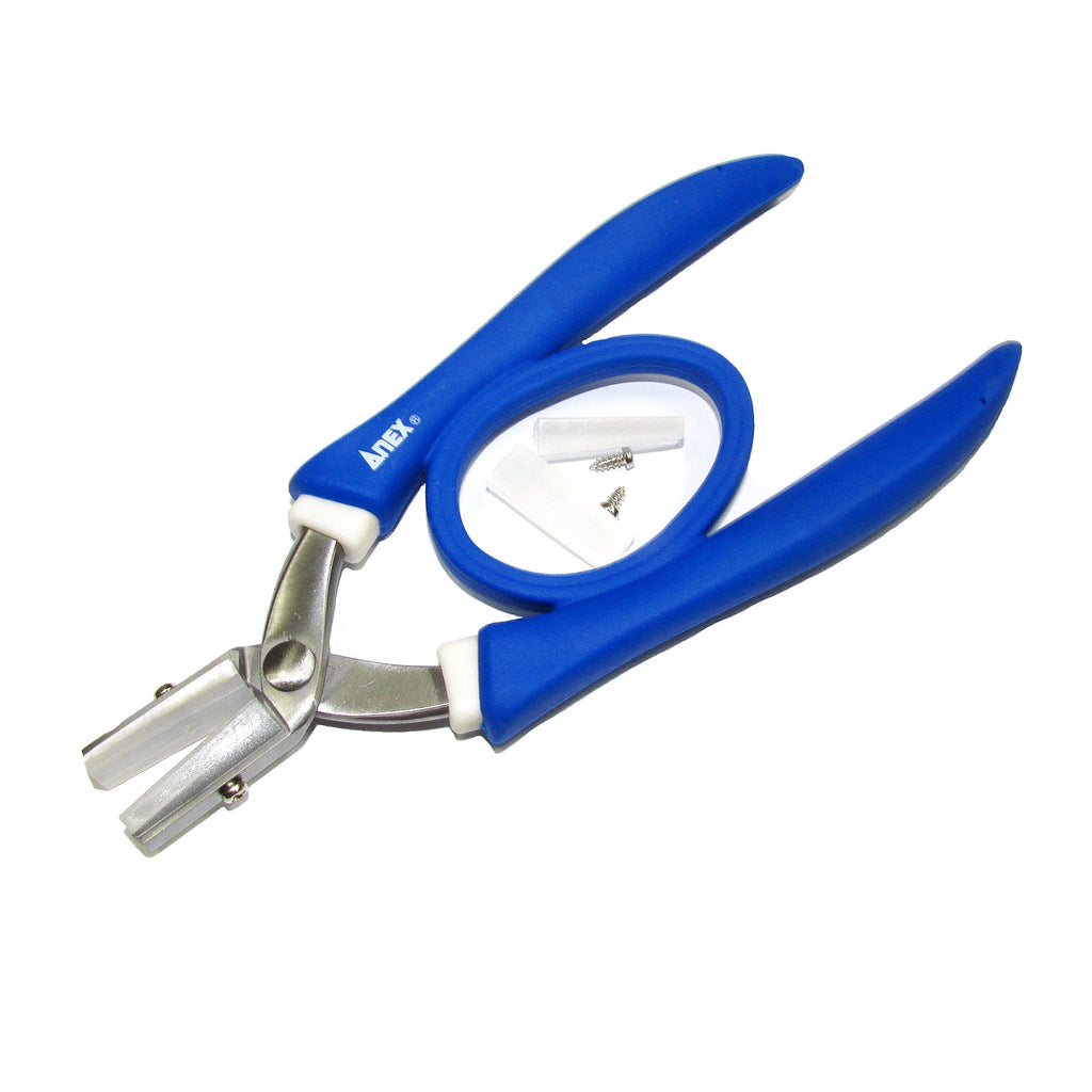 Anex #251N Stainless Steel Nylon-Coated Flat-Nose Pliers, Large Plier Anex #251, Jewelry making, Jewelry tools, Jewelry pliers  - 1 piece