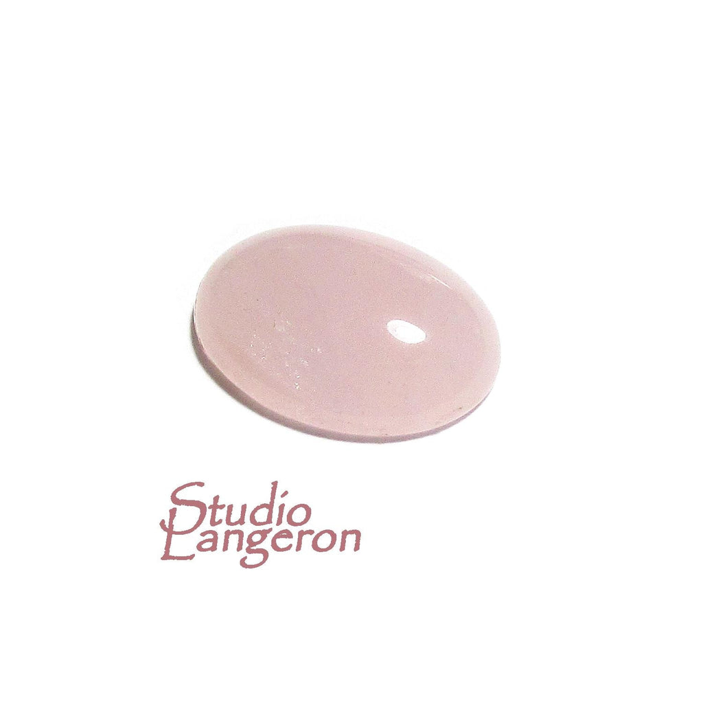 SALE!  Natural Rose Quartz, cabochon, size 16x12x4.8mm, Natural Rose Quartz, Natural Gemstone, Jewelry making - 1 piece