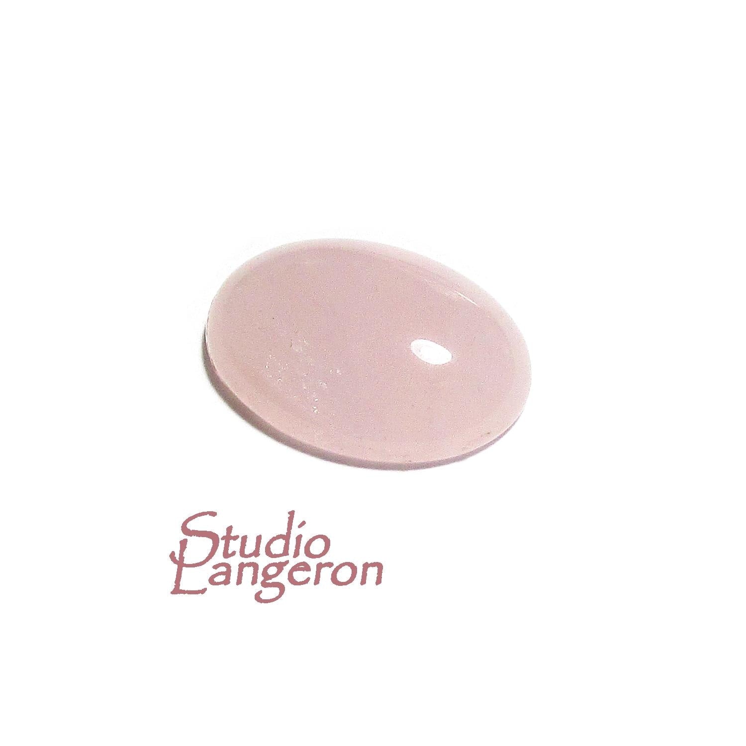 SALE!  Natural Rose Quartz, cabochon, size 16x12x4.8mm, Natural Rose Quartz, Natural Gemstone, Jewelry making - 1 piece