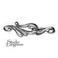 925 Sterling Silver Hook Eye Clasps, Silver clasp, Clasp, Clasps, Hook eye clasp, Clasps, Jewelry making, 925 Silver clasp - 1 piece