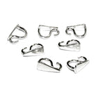 925 Sterling silver decorative Pendant Bails, sterling silver Bail, Jewelry making, Bail finding, bail for pendant, silver - 1 piece